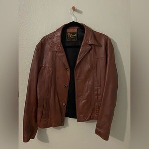 Brown Vintage Leather Jacket